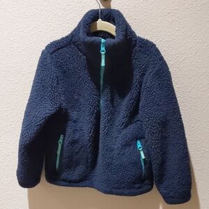 Navy Blue Kids Fleece Jacket